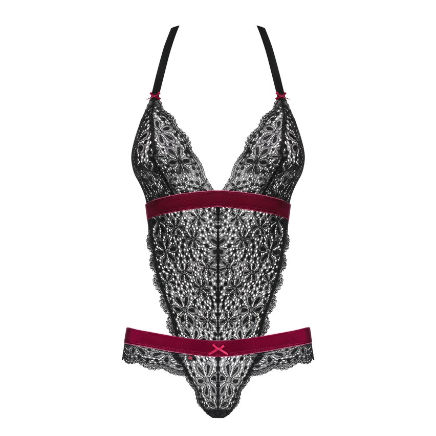 Sexy body a perizoma Obsessive Rossita teddy pizzo nero