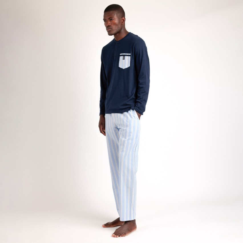 Pigiama lungo uomo in cotone Admas 62128