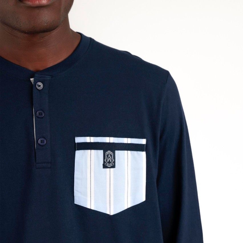 Pigiama lungo uomo in cotone Admas 62128