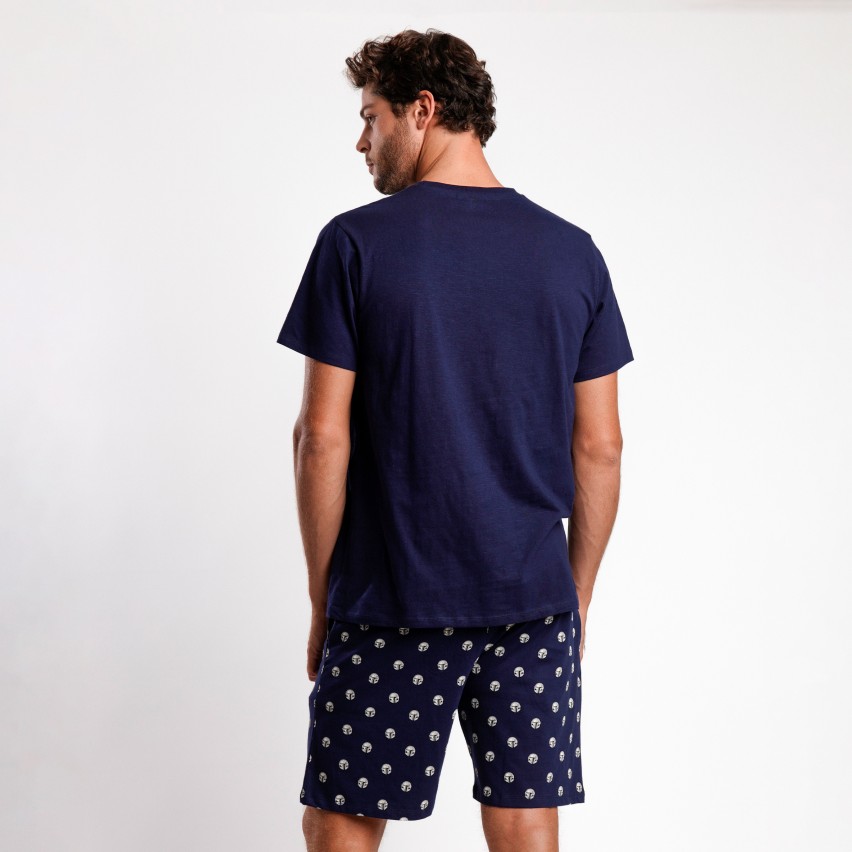 Pigiama uomo estivo Star Wars 62484 100% cotone