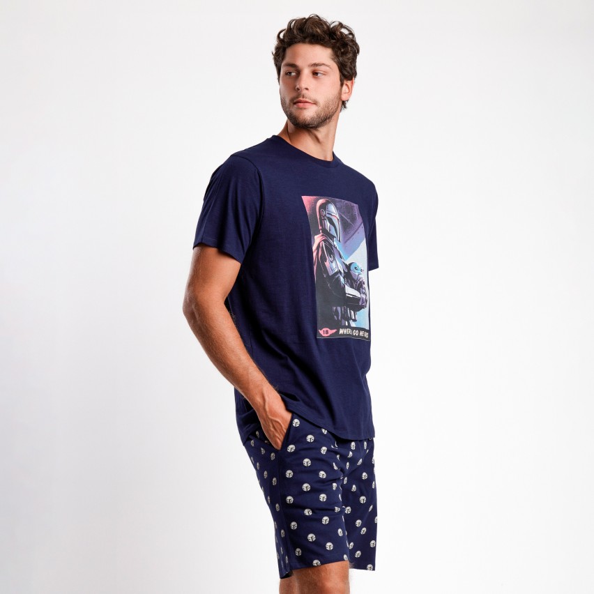 Pigiama uomo estivo Star Wars 62484 100% cotone