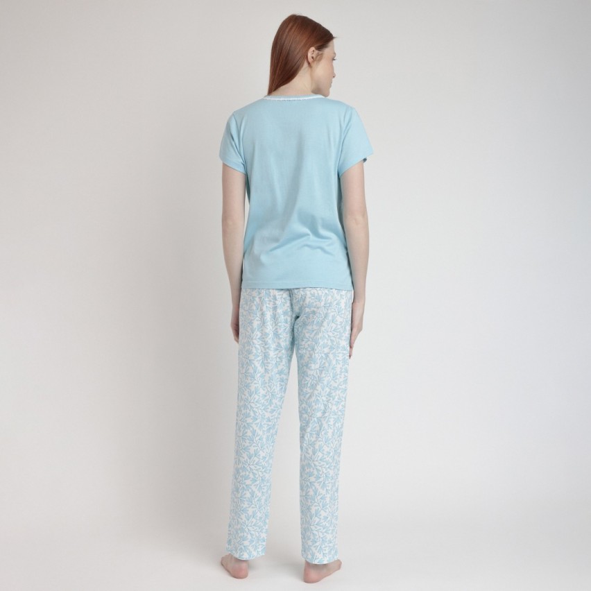 Pigiama donna scollo serafino cotone Admas