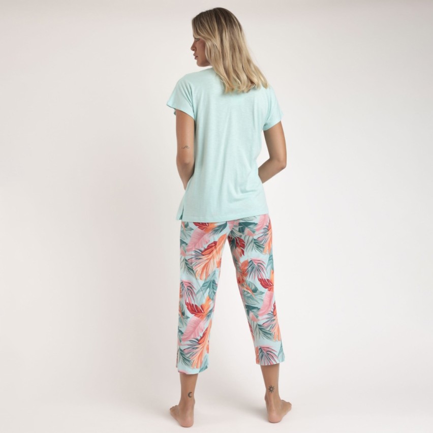 Pigiama Donna fantasia tropicale Admas 63074