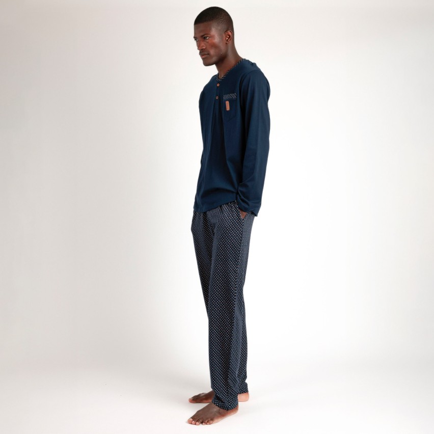 Pigiama uomo lungo cotone Admas 63105