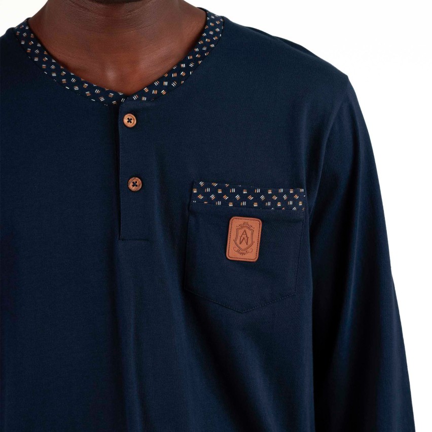 Pigiama uomo lungo cotone Admas 63105