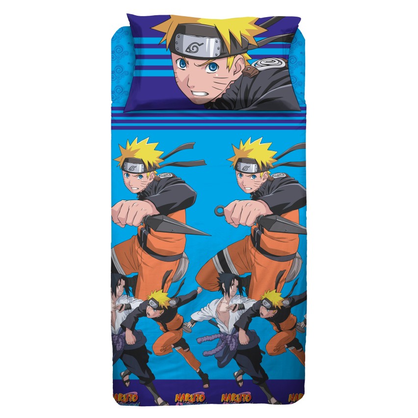 Completo Letto 1 Piazza in cotone Naruto Shippuden