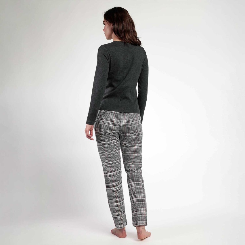 Pigiama donna maglia a costine Admas 63620