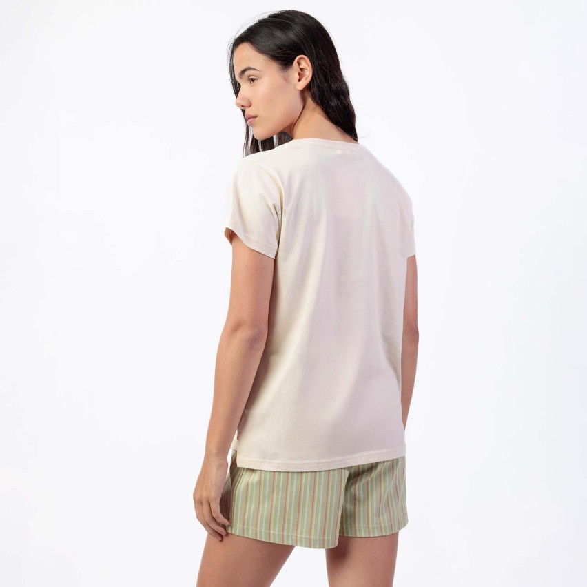 Pigiama donna stampa estate corto in cotone Admas 64064