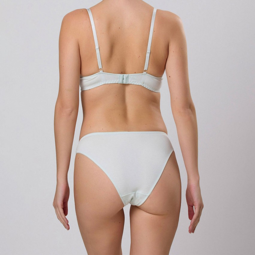 Slip donna Jadea 6411 cotone e inserti in pizzo 2 pezzi