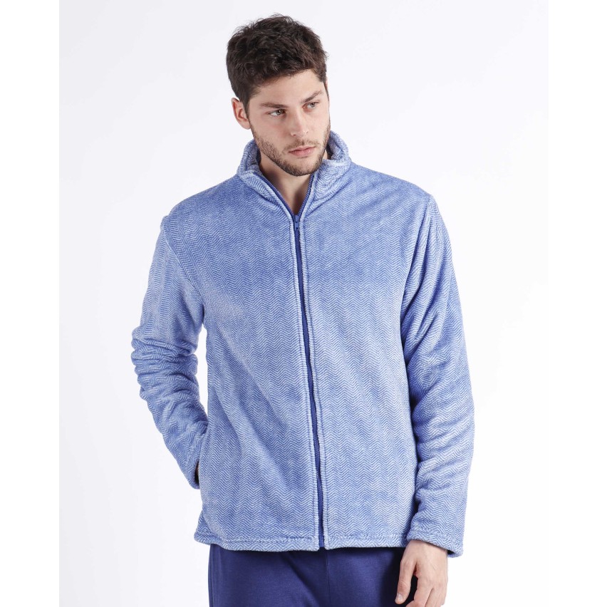 Giacca Da Camera Con Zip A Collo Alto Uomo Admas 67053 giacca-da-camera-con-zip-a-collo-alto-uomo-admas-67053