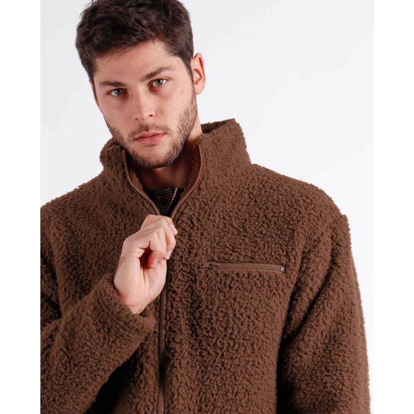 Giacca Da Uomo In Sherpa Con Zip E Patch Saint Barth - MC2 Saint Barth - Foto 10
