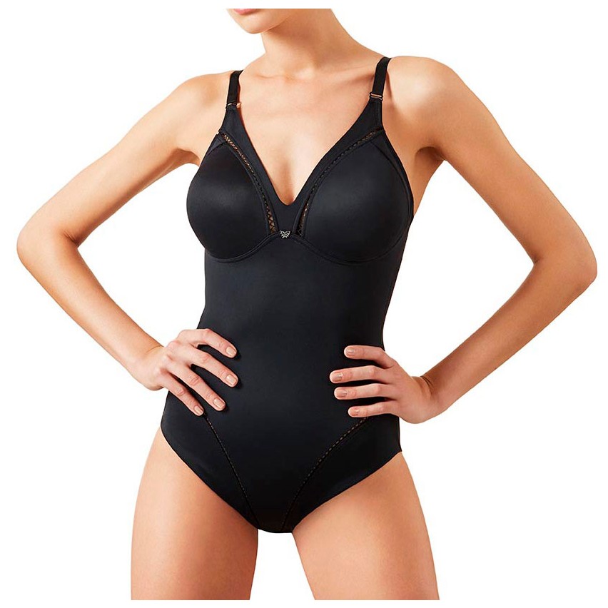 Body contenitivo modellante Papillon S6738 senza ferretto microfibra