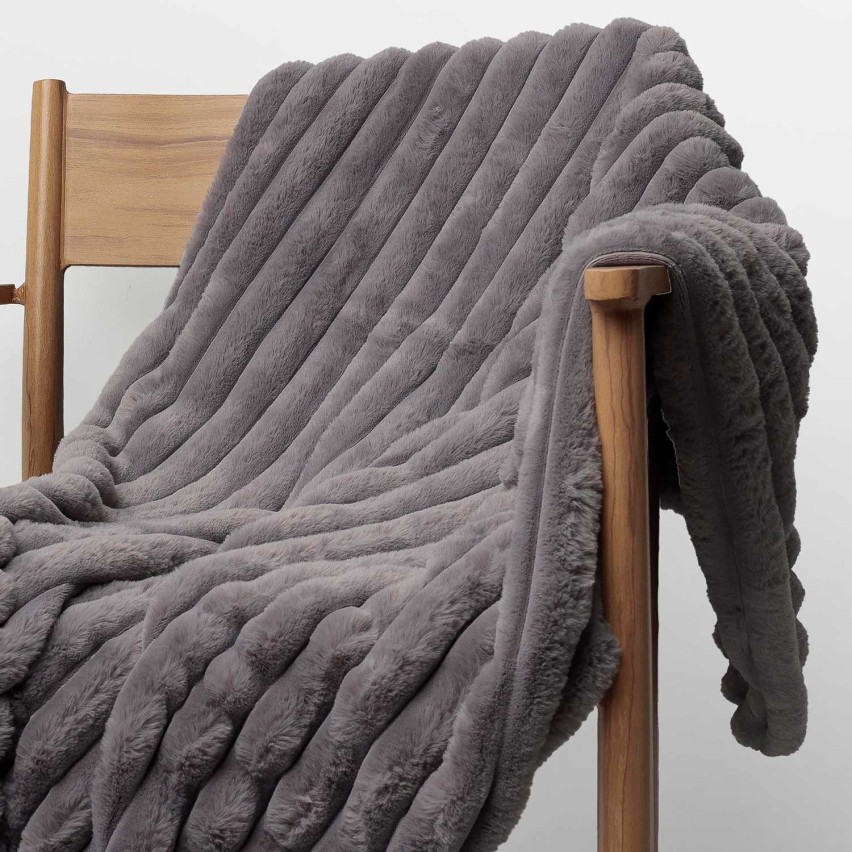 Coperta calda double-face pelliccia e pile Admas 69105