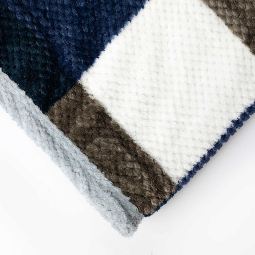 Coperta in soffice coral a quadri Admas 69110