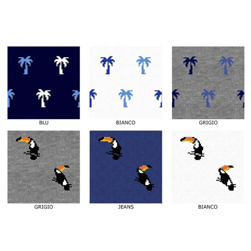 Calzini da bambino Meritex 7067 cotone fantasia 6 paia