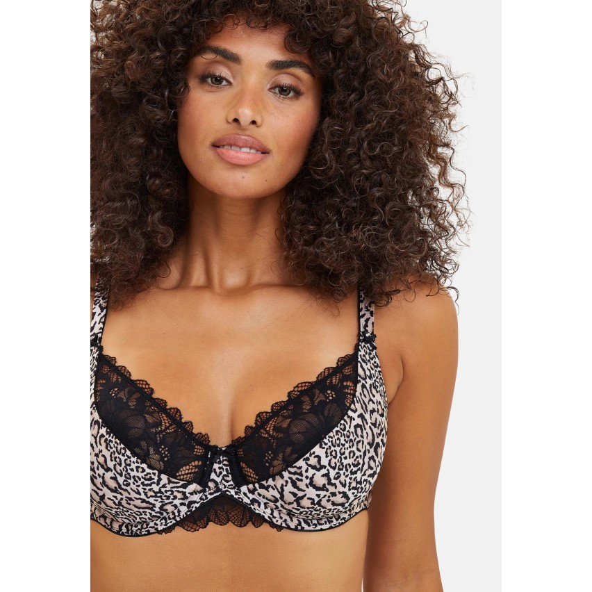 Reggiseno maculato e pizzo Sans Complex Salma 70AAM11