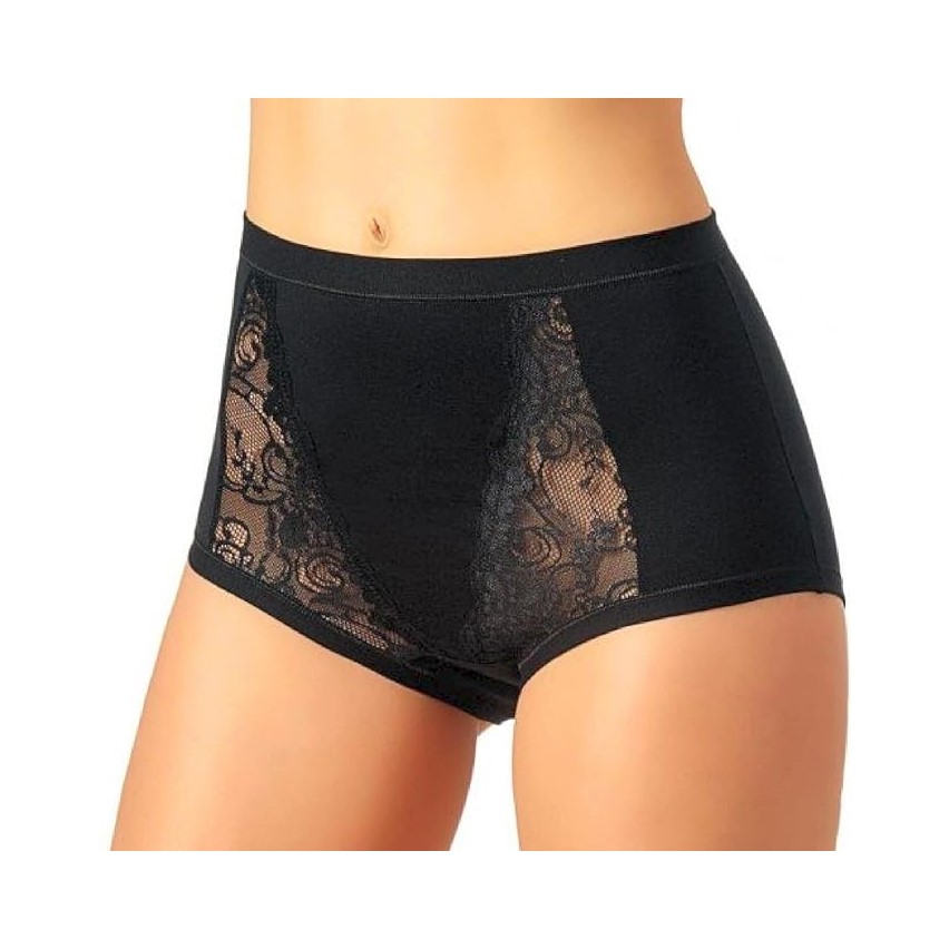 Slip culotta donna Jadea 535 cotone elasticizzato e pizzo 3pz