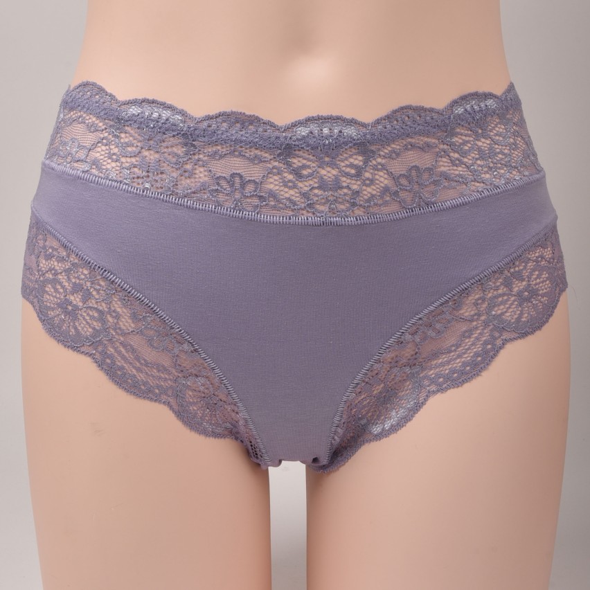 Slip donna Jadea 742 in cotone e pizzo 3 pz