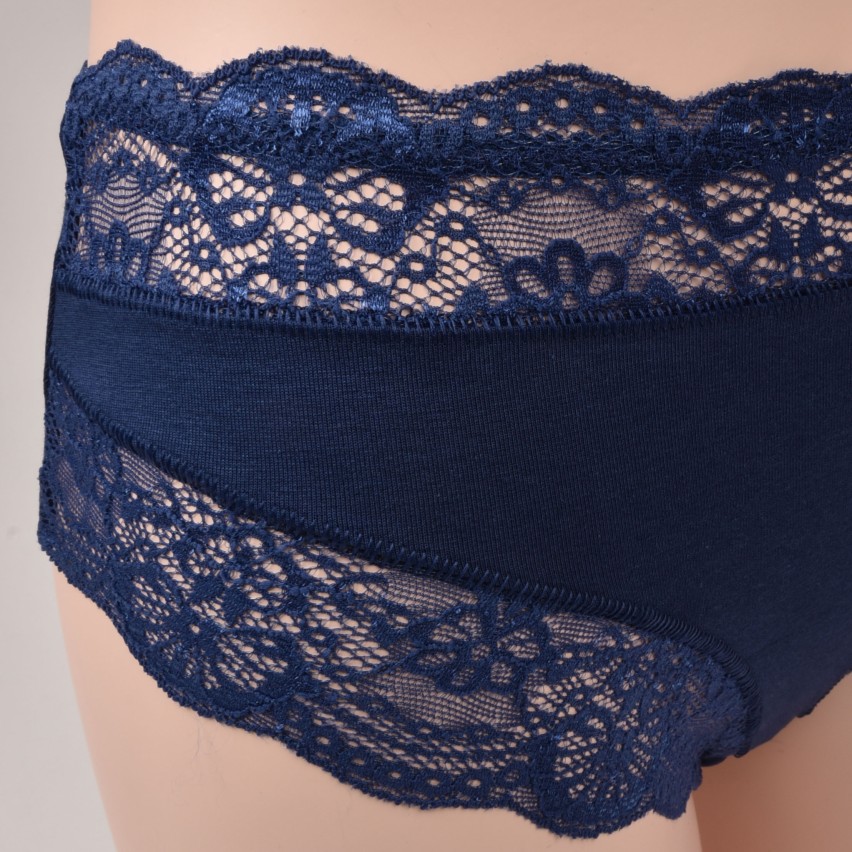 Slip donna Jadea 742 in cotone e pizzo 3 pz
