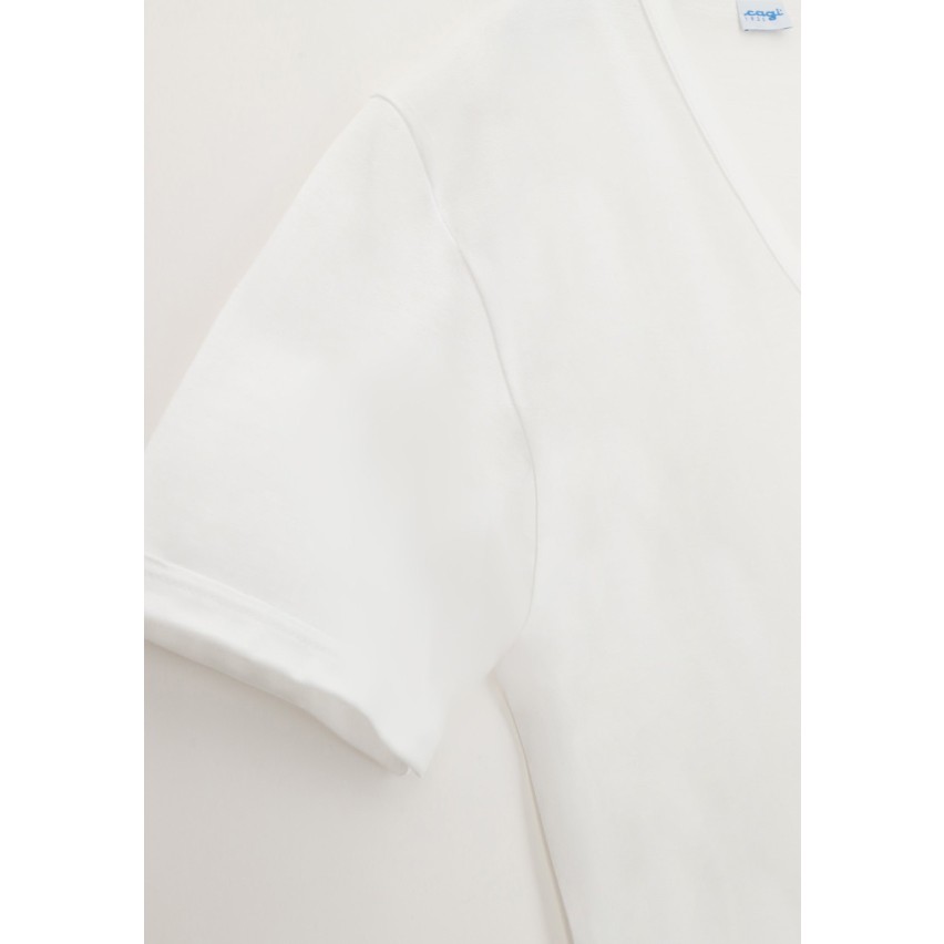 Maglia uomo Cagi 1304 filo di scozia manica corta V 