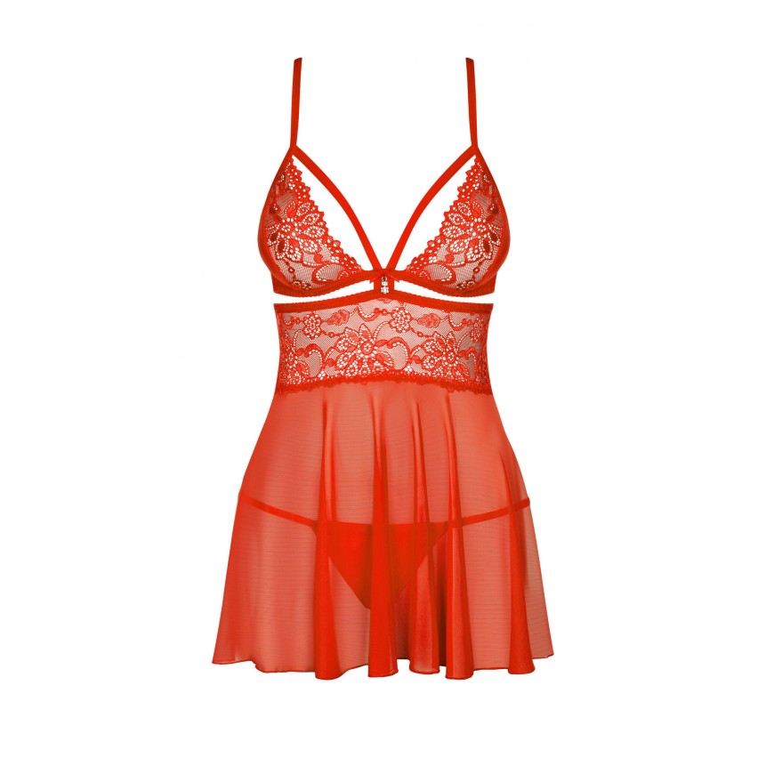 Sexy Babydoll + perizoma Obsessive 838-BAB-3