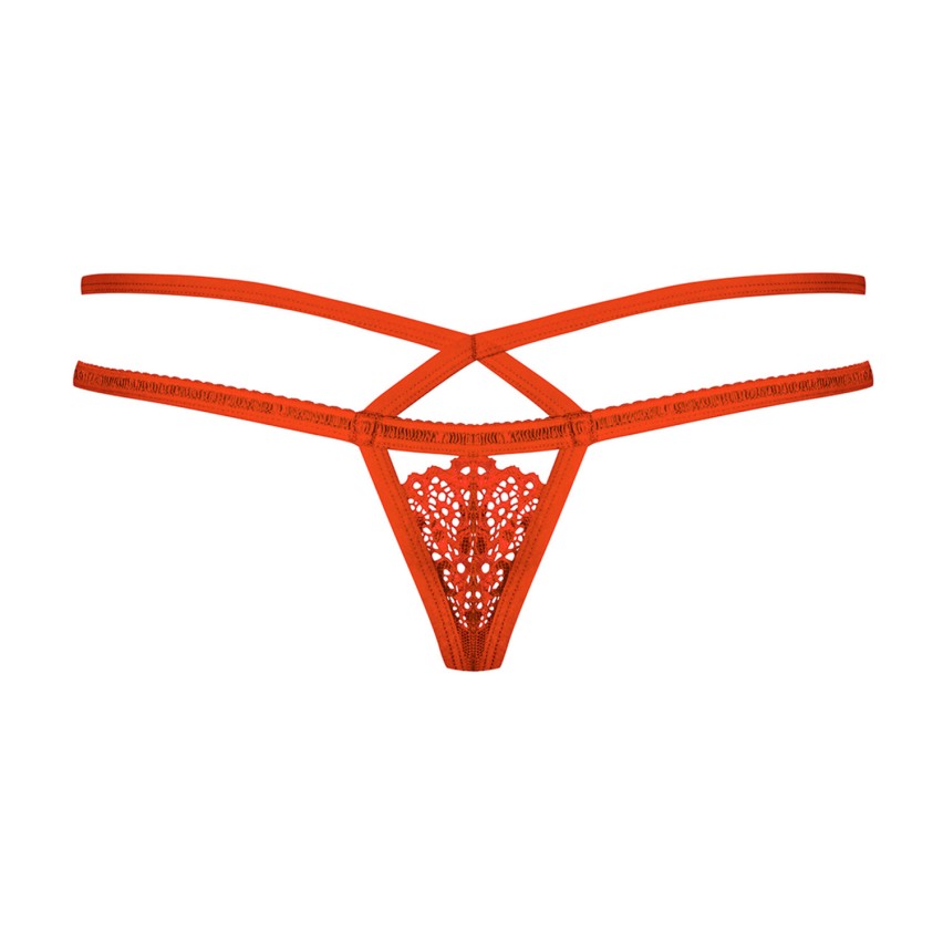 Perizoma sexy Obsessive 838-THO-3 rosso pizzo