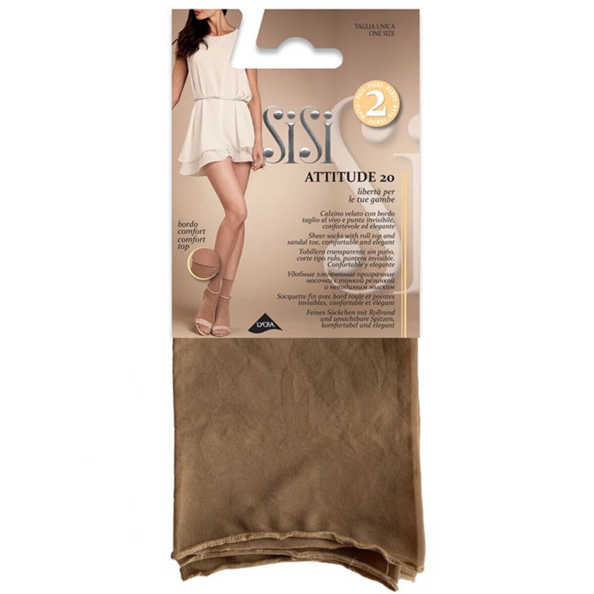 Calzino Sisi Attitude 20 den velato 2 paia