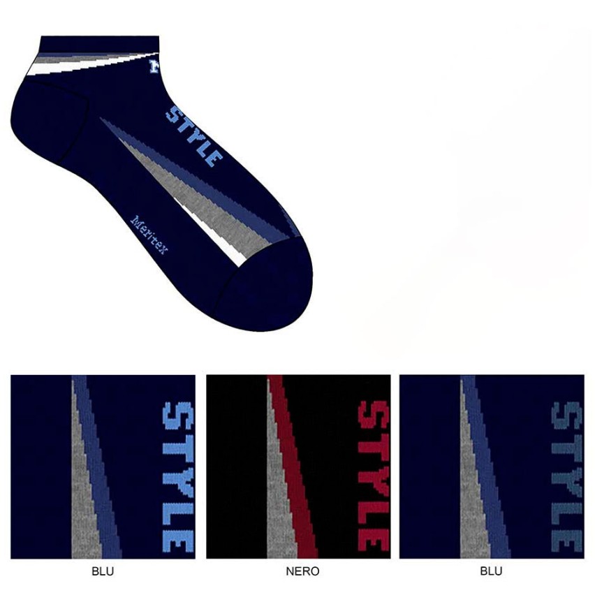 Calzini sportivi uomo Meritex 8527 cotone elasticizzato 6 paia