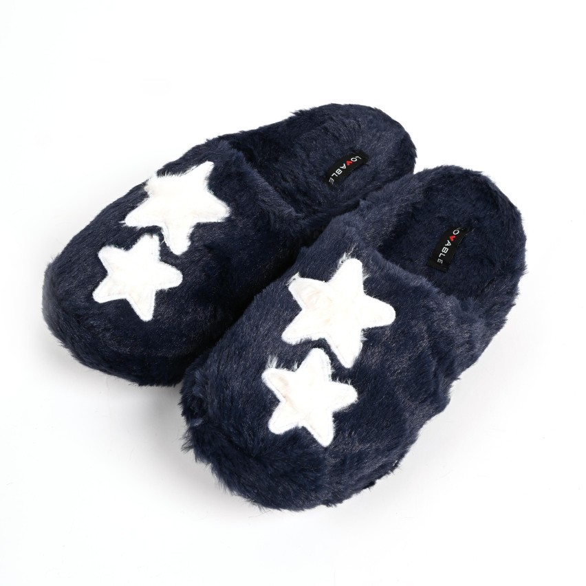 Pantofole pelose con stelle Donna Lovable 91S696 