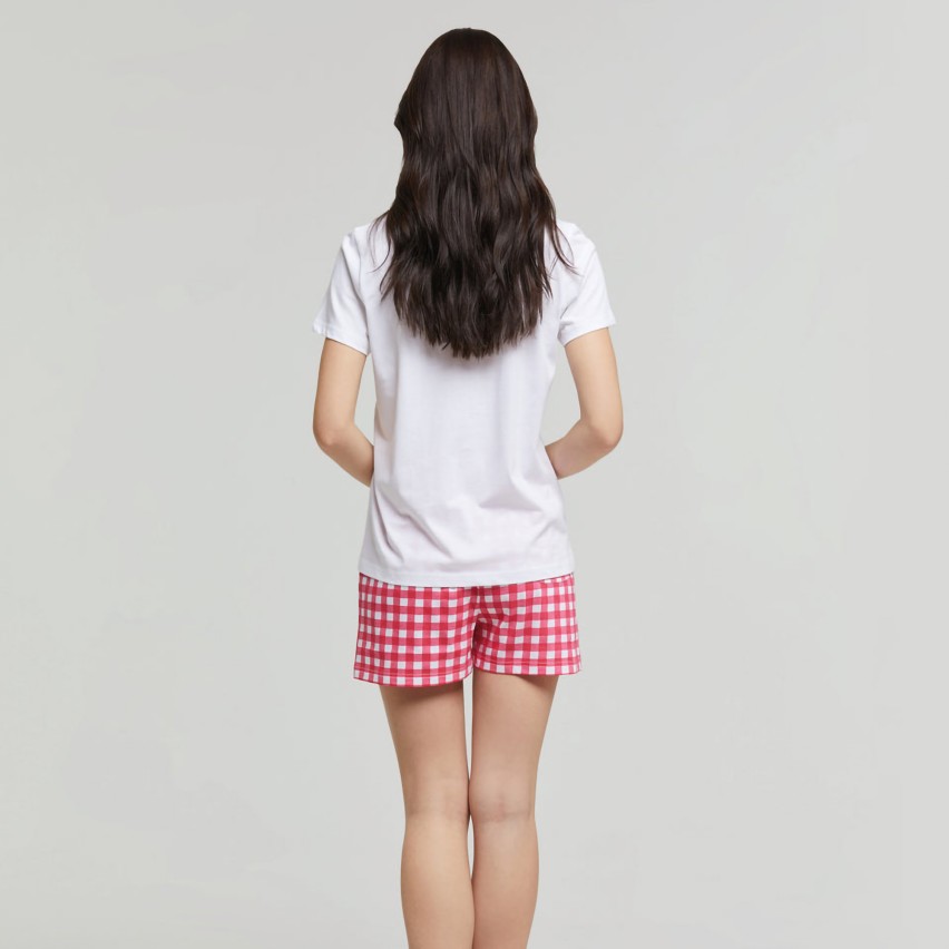 Pigiama donna estivo corto 100% cotone Pompea Frida