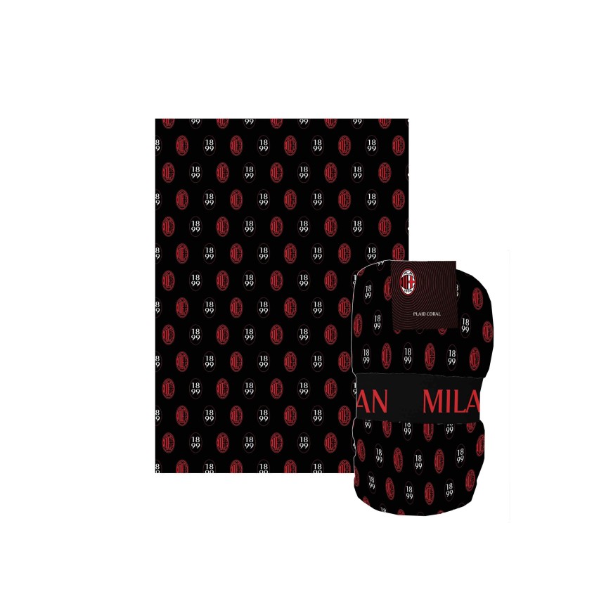 Plaid in Coral soft touch Milan nero 150x210 ufficiale