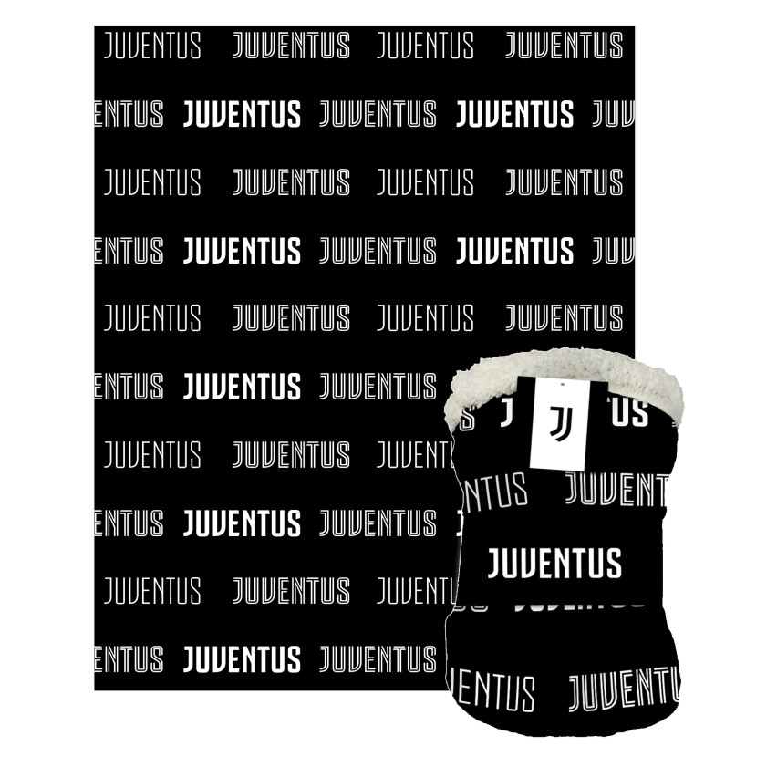Plaid agnellato Juventus 130x160 ufficale 