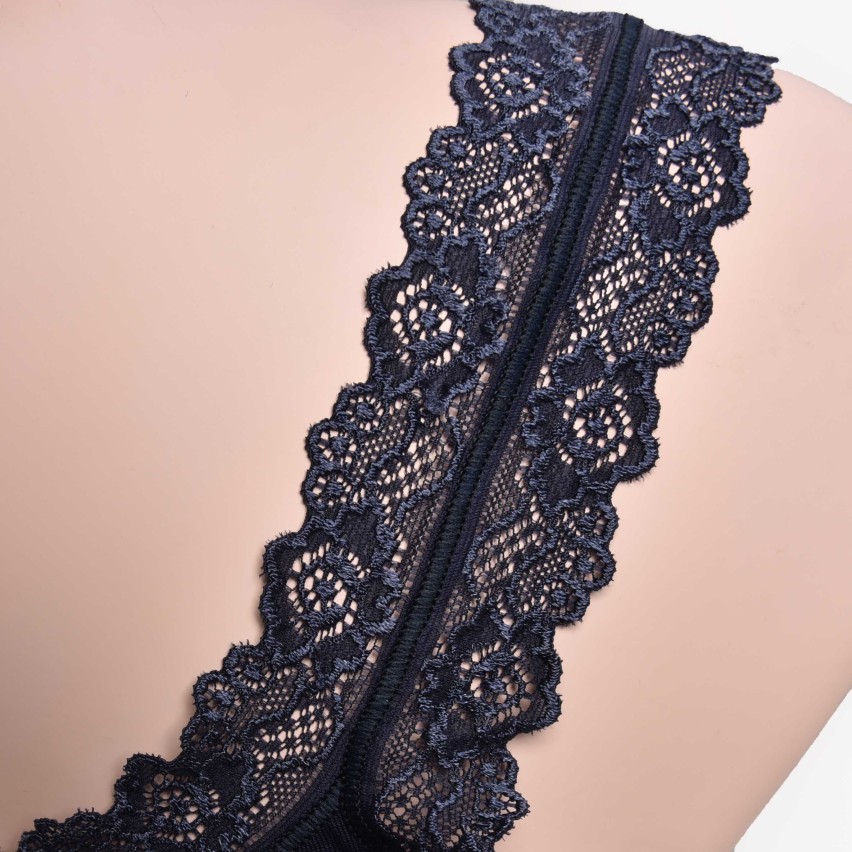 Canotta donna bordo in pizzo spalla larga elasticizzata Risveglia i sensi 981