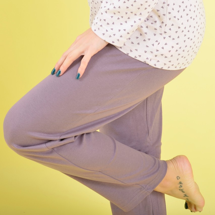 Pigiama DONNA aperto invernale 100% caldo cotone KAREL conformato