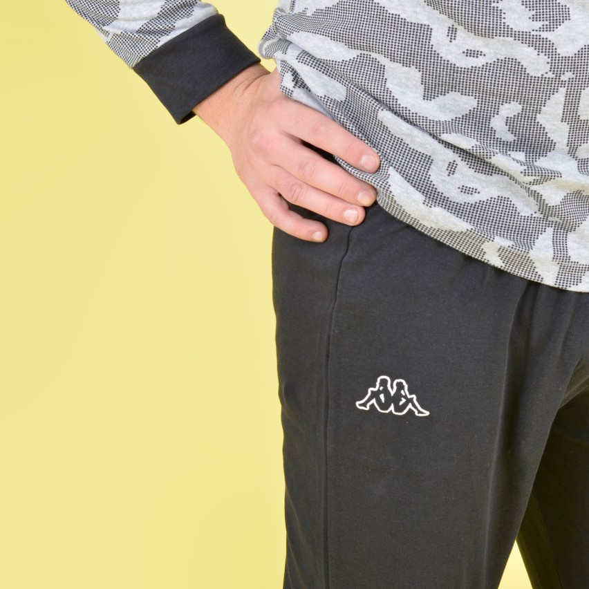 Pantaloni Uomo Kappa In Cotone Felpato - Autunno/Inverno - Multicolore
