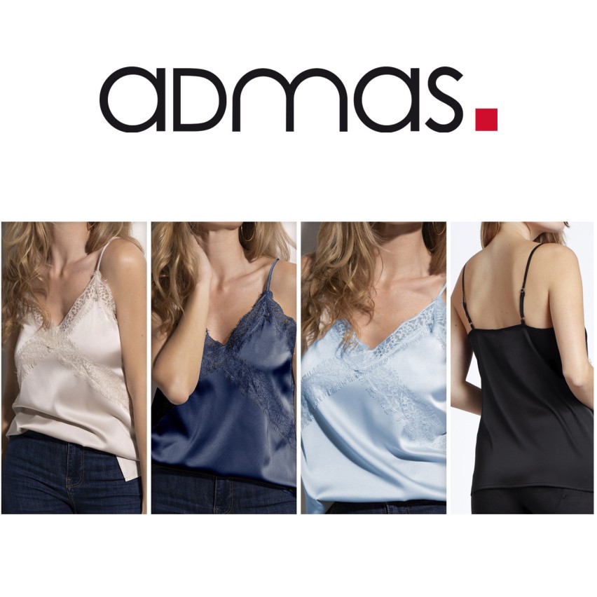 Sottogiacca Admas canotta bretellina 43490 raso pizzo