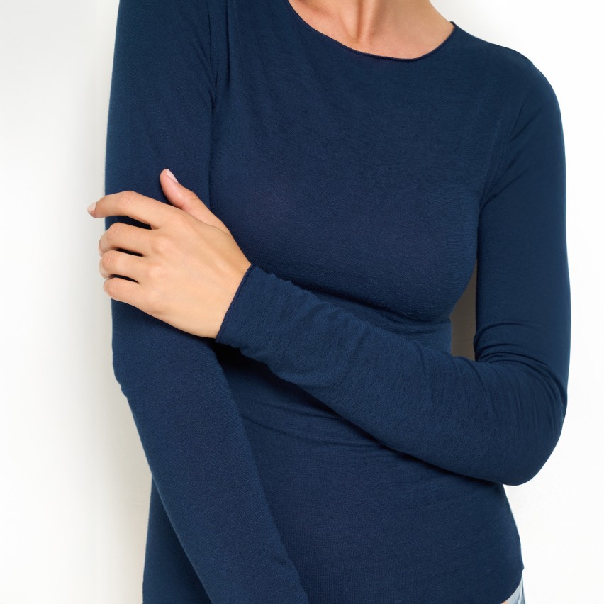 Maglia donna cachemere scollo a barca Philippe Matignon Leger