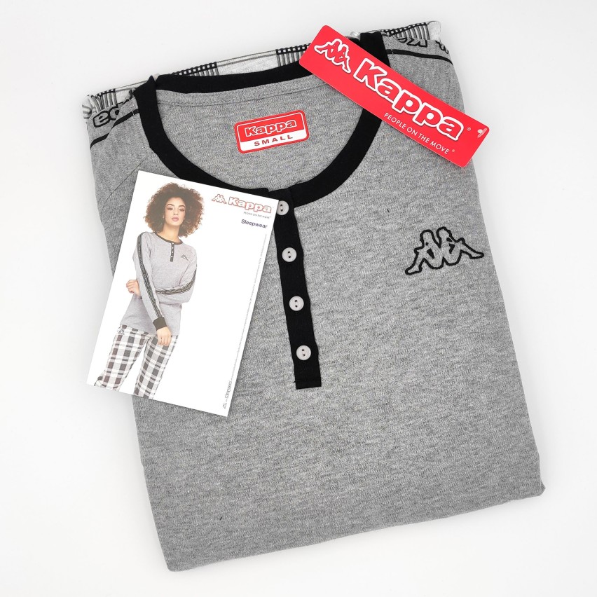 Kappa Dire Maglietta Donna - Tessuto Jersey Regular Fit Con Stampa Omini E Kombat System
