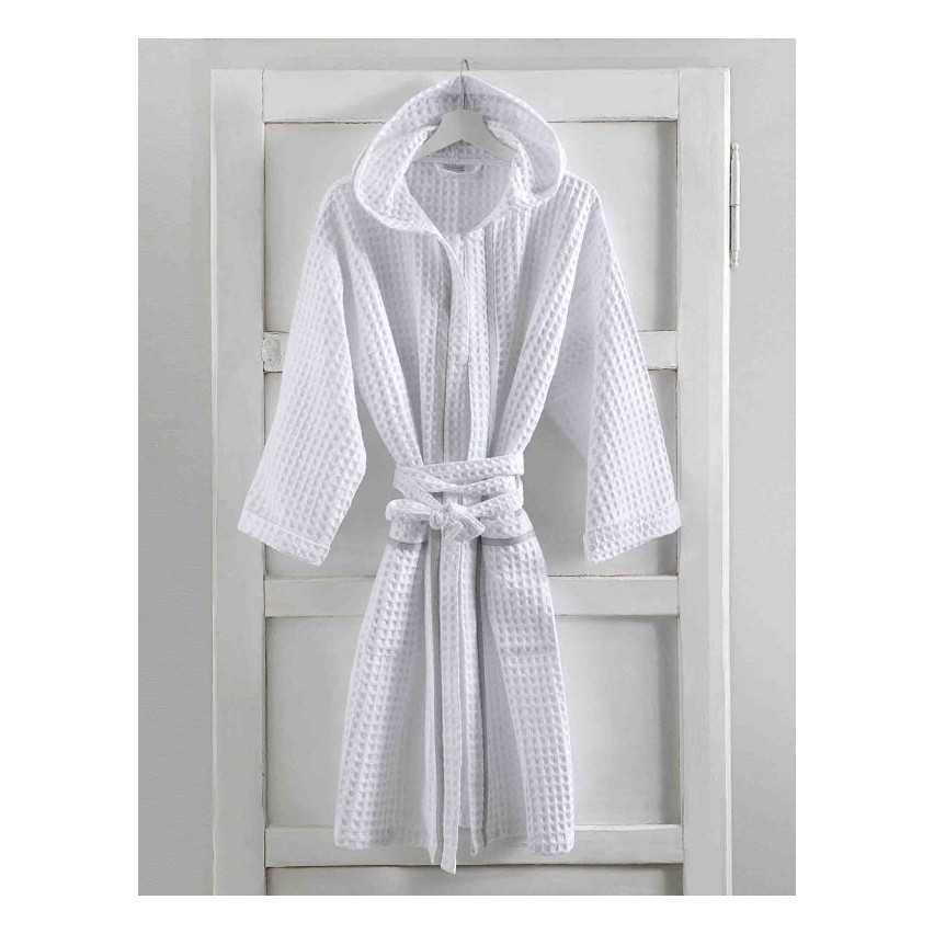 Accappatoio unisex a nido d'ape puro Cotone taglie s m l xl xxl