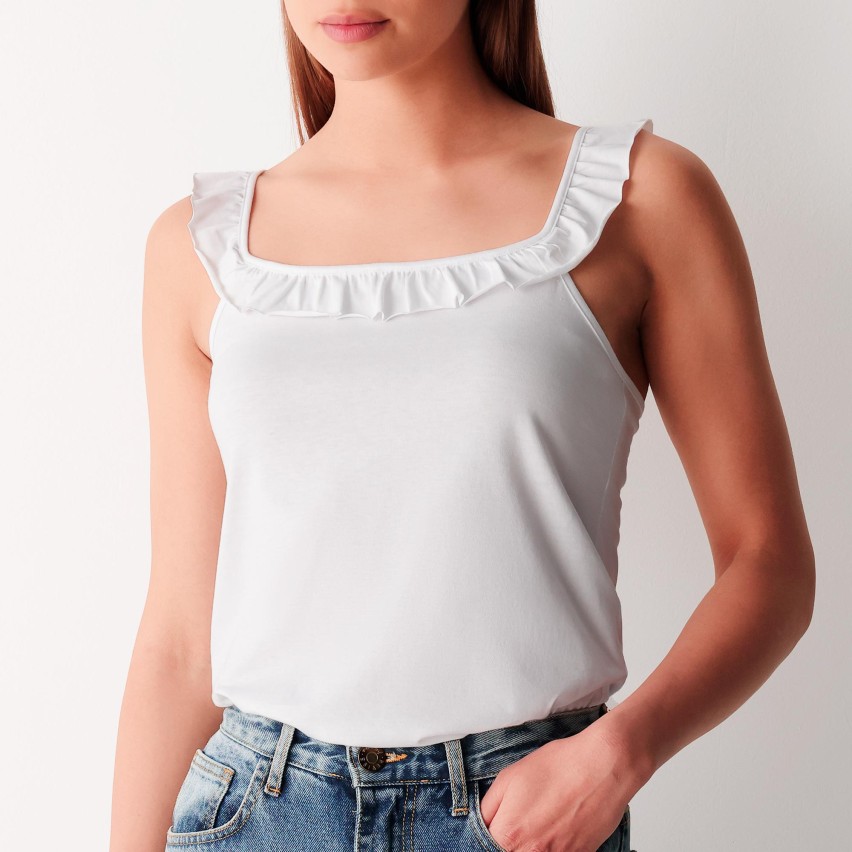 Maglia Canotta Donna Riccietti Cotone Cotonella ADC73