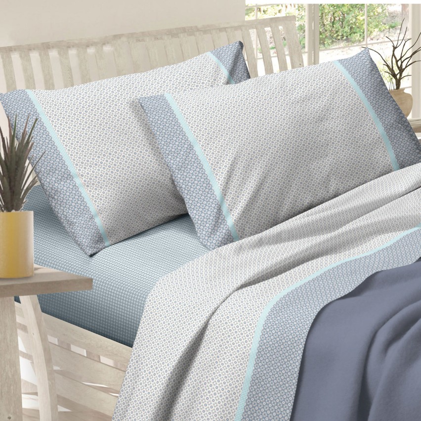 Completo Lenzuola cotone Preziosa alba 42 