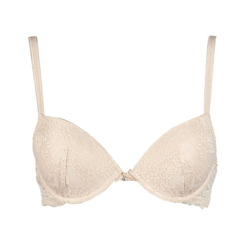 Sièlei Reggiseno Push-up Con Ferretto 1368 - Microfibra Lucida - Colore Nero - Taglie 1-5 Coppe B E C