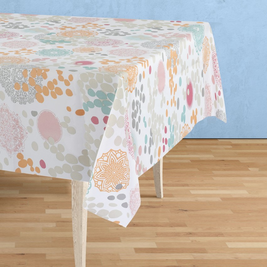 FANSU Tovaglia Idrorepellente, Rettangolare Impermeabile Antimacchia 3D Frutta Lavabile Copritavolo Quadrata Tavolo Panno per Cucina Sala da Pranzo Ristorante Giardino (140x160cm,Rosa Fragola