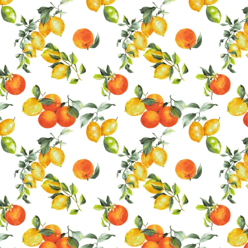 Tovaglia antimacchia fantasia agrumi Vingi Giorgia dis. Agrumi
