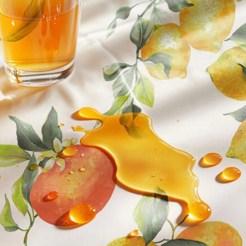 Tovaglia antimacchia fantasia agrumi Vingi Giorgia dis. Agrumi