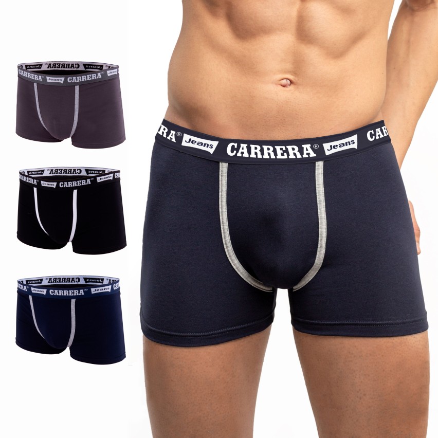 Boxer uomo Carrera John con elastico logato 3 pezzi