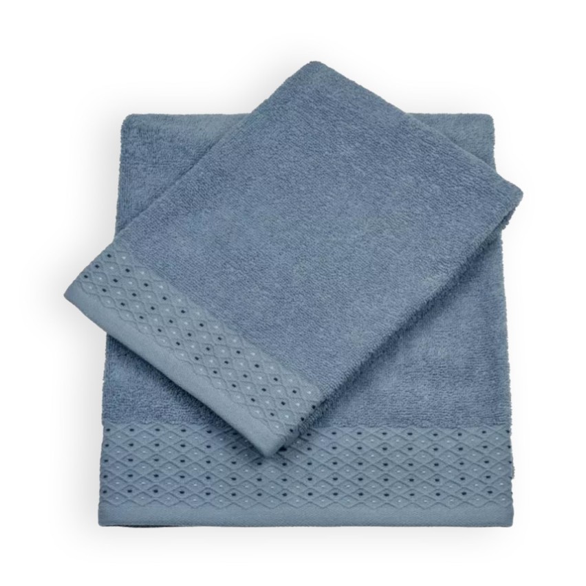 Vingi set asciugamani viso + ospite Assia cotone
