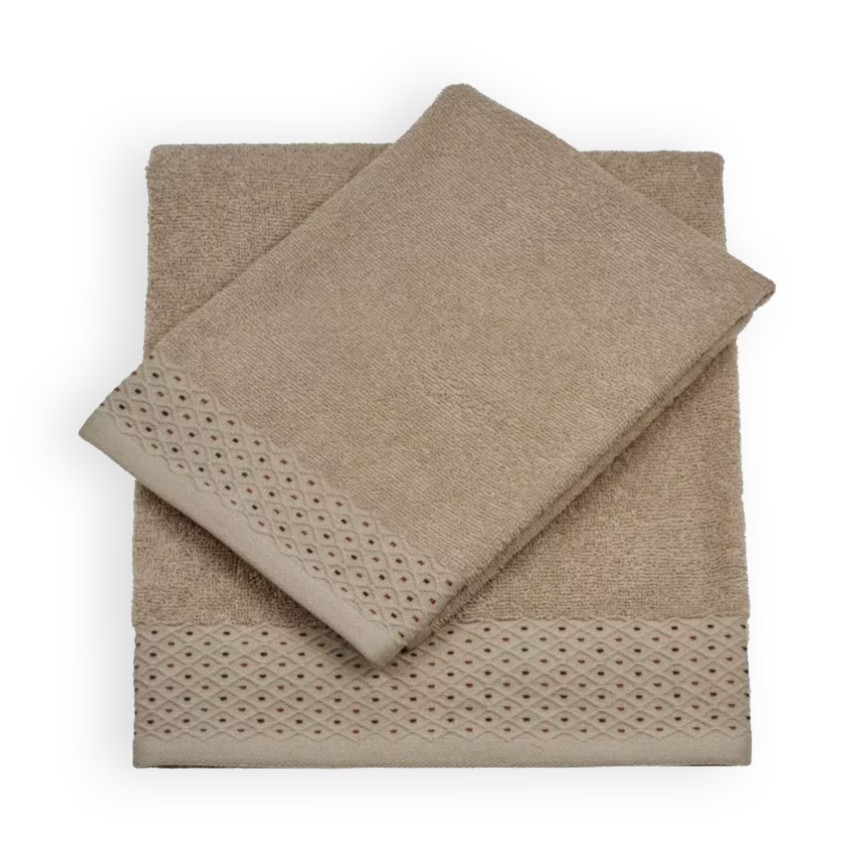 Vingi set asciugamani viso + ospite Assia cotone