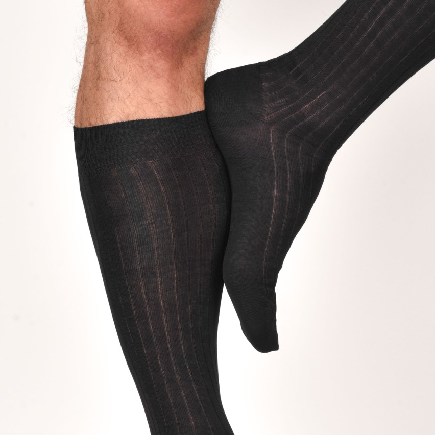 Calze Lunghe Filo di Scozia 100% cotone Prisco Aston 3 paia