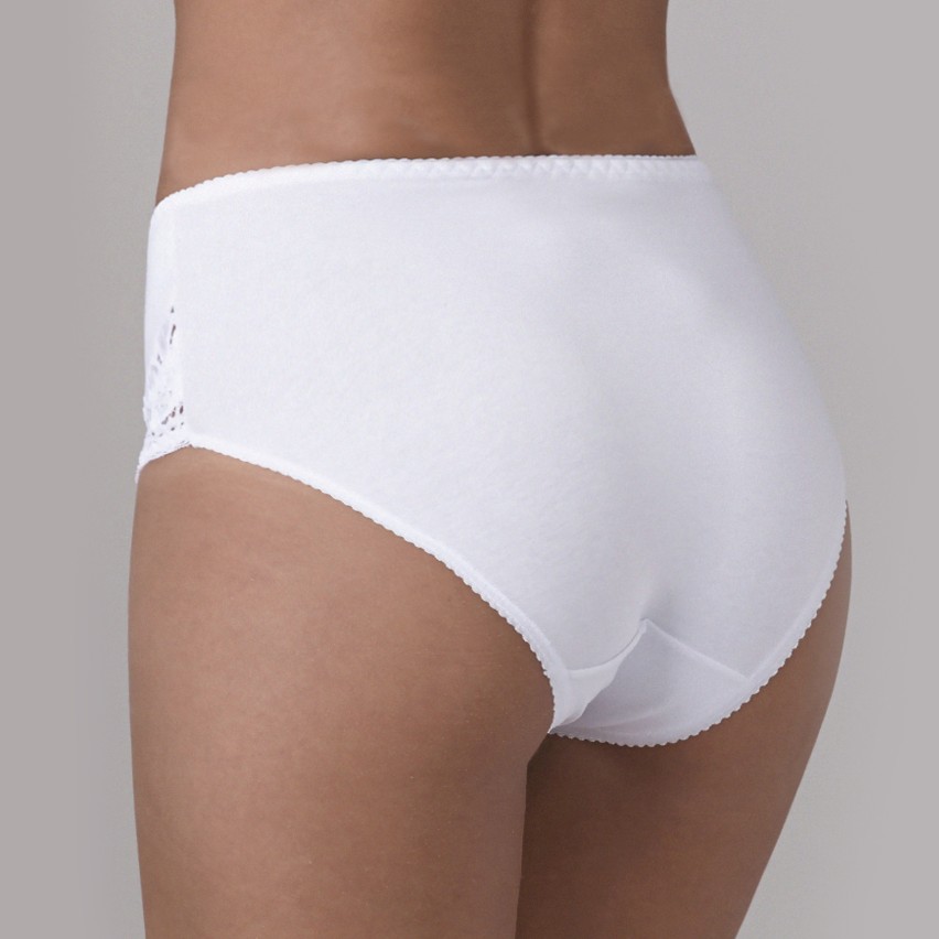 Culotta contenitiva Lovelygirl 1321 in cotone elasticizzato con pizzo